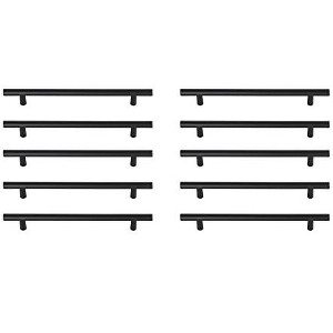 Elegant Lighting Quinn 7-9/16Inch Center to Center Matte Black Bar Pull Multipack (set of 10) - 1 of 4