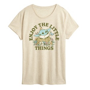 Women's - Star Wars - The Mandalorian Enjoy The Little Things Short Sleeve Graphic T-Shirt - 1 of 4