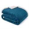 PAVILIA Soft Fleece Blanket Throw for Couch, Lightweight Plush Warm Blankets for Bed Sofa with Jacquard Pattern - 3 of 4