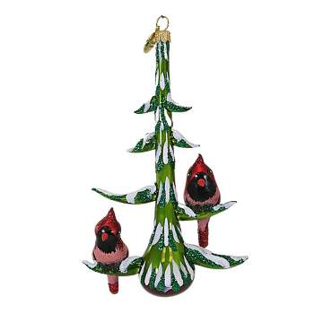 Morawski 6.0 Inch Christmas Cardinals Ornament Red Bird Tree Ornaments