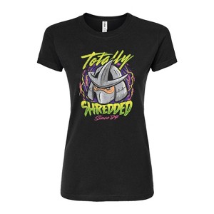 Women's - Teenage Mutant Ninja Turtles - Totally Shredded Fitted Graphic T-Shirt - 1 of 3