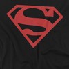 Superman Red On Black Shield Unisex Adult T Shirt - image 2 of 4