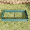 Lyngins 8x4x1ft Raised Garden Beds Outdoor, Galvanized Metal Planter, Open Bottom, Anti-Rust, Outdoor Planter Bed for Flowers,Vegetables, Herbs - 3 of 4