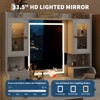 Makeup Vanity Desk with Mirror and Lights, 3 Light Modes Large Makeup Vanity Table with Charging Station White - 3 of 4