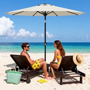 Umbrella 10 Foot Patio Table 10 FT Patio Umbrella 2-Tiers Scalloped Outdoor  Table Market