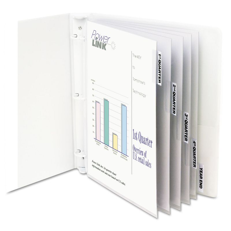 C-Line Sheet Protectors with Index Tabs Heavy Clear Tabs 2" 11 x 8 1/2 5/ST 05557, 1 of 5
