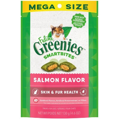 Greenies Smartbites Skin and Fur Health Salmon Flavor Cat Treats