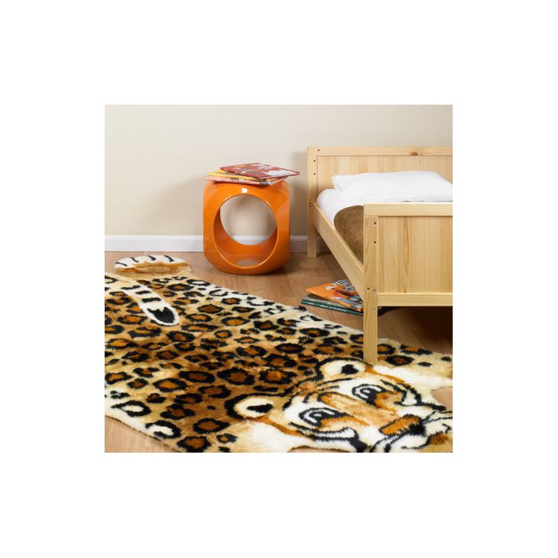 Walk on Me Faux Fur Super Soft Kids Leopard Rug Tufted With Non-slip Backing Area Rug, 2 of 5