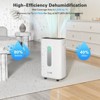 Famapy 90 Pint Dehumidifier - 6000 Sq.Ft, 4 Modes, 2 Speeds, Auto Shut Off/Timer/Defrost, Drain Hose, Quiet for Home, Basement & More - 4 of 4