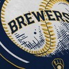 MLB Milwaukee Brewers Baseball Circle Plushlete Pillow: Sports Team Logo, Round Shape - 3 of 3