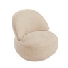 Fabric Modern Swivel Accent Chair with Strong Frame and Soft Cushion - 3 of 4