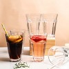 Slickblue Embossed Design Pearl Ridge Highball Glasses Set of 6, 13 oz - 3 of 4