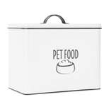Outshine Co White Farmhouse Pet Food Bin - Can Be Personalized
