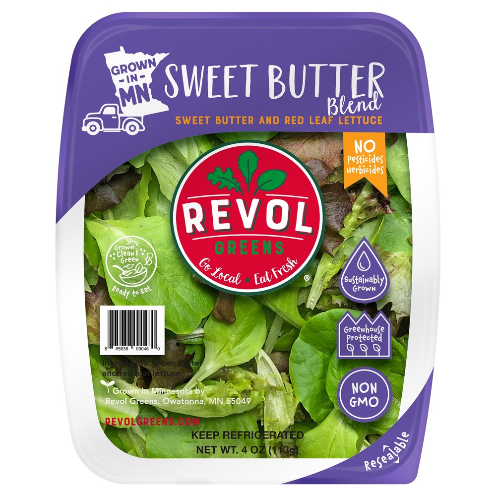 Fresh Revol Greens Sweet Butter and Red Lettuce Blend - 4oz