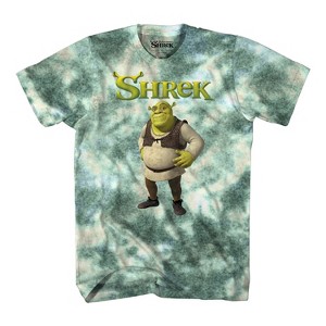 Mens Shrek Classic Movie Shirt - Shrek, Donkey, Princess Fiona - Official Shrek Tie Dye T-Shirt - 1 of 4