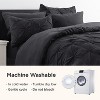 Cozy Comfort by Bedsure | Solid Diamond Pintuck 7pcs 80gsm Queen Size Peyote Bedding Set Comforter Set - 4 of 4