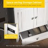 VINGLI 24-Inch Laundry Sink with Cabinet and Pull-Out Sprayer Faucet, Stainless Steel Utility Sink with Cabinet and Drawer Combo, White - 4 of 4