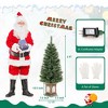 Costway 4 FT Pre-Lit Potted Christmas Tree Pine Needles 3 Dynamic Modes Remote Control - image 4 of 4