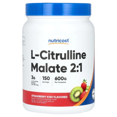 Nutricost L-Citrulline Malate 2:1, Strawberry Kiwi, 21.4 oz (600 g)