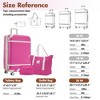 3pcs Hardshell Luggage Sets, 20/24/28 IN Suitcase with 2 Bags, TSA Lock, Spinner Wheels -ModernLuxe - 3 of 4