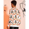 TATT 21 Men's Halloween Long Sleeves Pumpkin Printed Christmas Halloween Pullover Sweatshirt - 3 of 4
