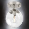 Urban Ambiance Luxury Minimalist Indoor Ceiling Light,  7-7/8''H x 5-7/8"W x 5-7/8''D,  Brushed Nickel Finish, UHP4441 - 3 of 4