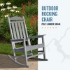 Trapper’s Peak Outdoor Rocking Chair Poly Lumber Grain, Steel Frame - 2 of 4