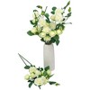 Northlight Real Touch™ White Artificial Rose Floral Sprays, Set of 6 -35" - 3 of 4