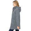 Woman Within Plus Size Hooded A-Line Fleece Coat - 4 of 4