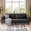 Coucheta 83" 3-Seater Sofa Collection - Faux Leather with Spring Cushion, Deep Seats & 2 Removable Back Cushions, Multiple Colors Available - 3 of 4