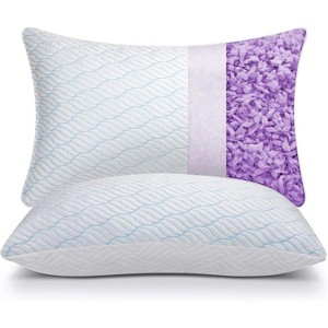 Aghana Digitals Cooling Memory Foam Pillows Set of 2, Adjustable Firmness, Queen Size - 1 of 4