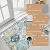 Vintage Washable Door Mat Small Farmhouse Floral Accent Rugs with Non-Slip Backing, Stain-Resistant Oriental Indoor Carpet - 3 of 4