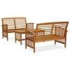 vidaXL Garden Lounge Set Acacia Solid acacia wood Medium Durable - 2 of 4