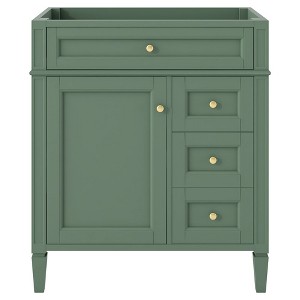 30'' Bathroom Vanity Without Sink, Freestanding Bathroom Storage Cabinet With 2 Drawers And 1 Tip-Out Drawer - 1 of 4