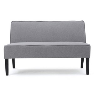 NicBex Armless Loveseat Sofa Modern Polyester Fabric Upholstered 2 Seater Couch with Wood Legs for Living Room,Apartment - 1 of 4
