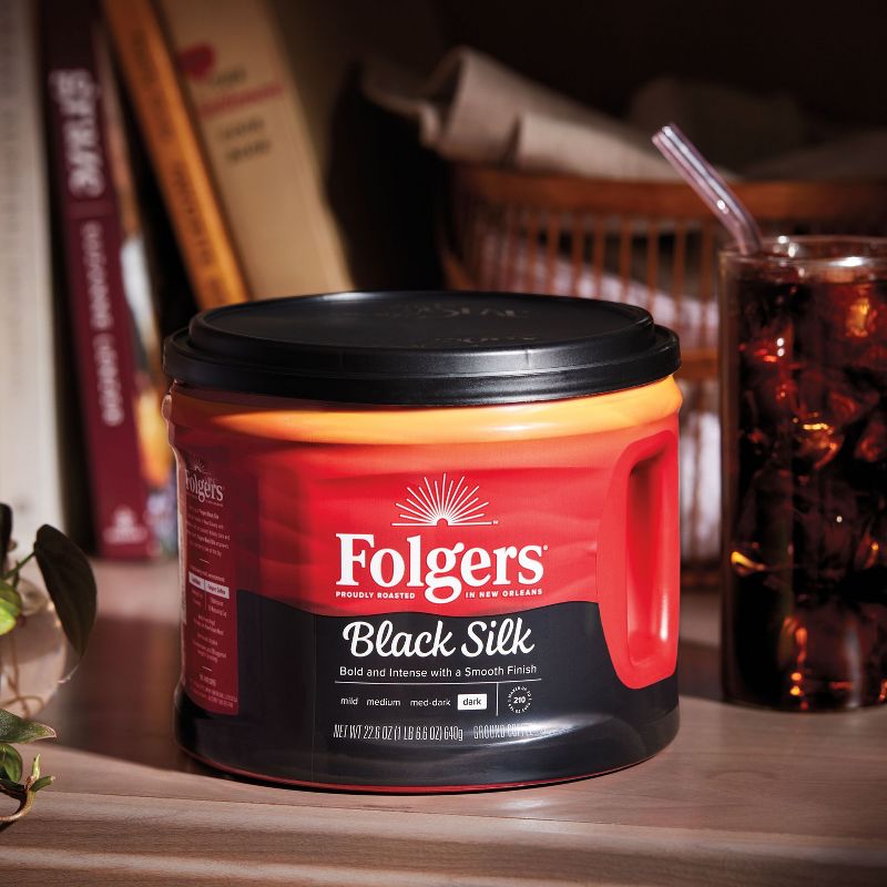 Folgers Black Silk Roast Coffee - 22.6oz, 3 of 12