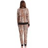 #FollowMe Womens Ultra-Soft Velour Jogger Pajama Set  Relaxing & Stylish Sleepwear - 3 of 3