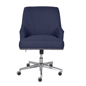 Style Leighton Home Office Chair Sanctuary Blue - Serta