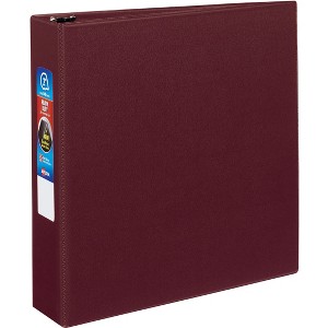 Avery Heavy-Duty Binder, 2" One-Touch Rings, 540-Sheet Capacity, DuraHinge, Maroon (79362) - 1 of 4