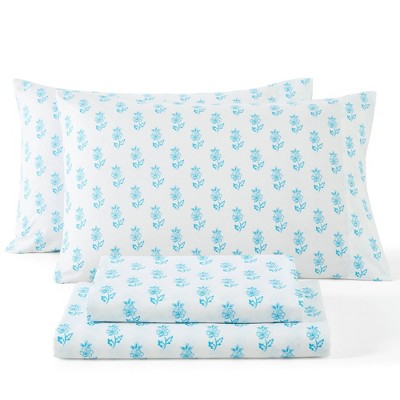 HLC.ME Floral Bed Sheets - Bed Sheet Set - Wrinkle Resistant & Ultra Soft - Fits Mattresses up to 15 Inches Deep