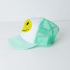 The Juniper Shop Distressed Smiley Face Youth Foam Trucker Hat - 2 of 2