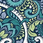 sapphire aurora blue damask