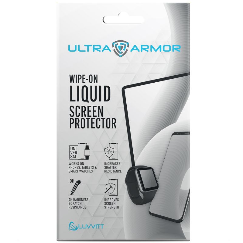 ULTRA ARMOR Liquid Glass Screen Protector for All Smartphones Tablets and Watches - Wipe, 1 of 7