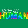 Adult Design By Humans We're All Human Rainbow Pride By JuTrading T-Shirt - 2 of 2