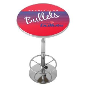 NBA Hardwood Classics Bar Table with Footrest by Trademark Gameroom - 1 of 4