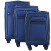 IZOD Noah Soft Shell Lightweight Expandable 360 Dual Spinning Wheels Combo Lock 28", 24", 20" 3 Piece Luggage Set - 2 of 4