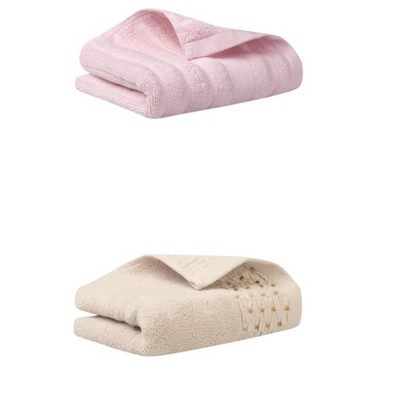 REGALWOVEN Solid Soft Absorbent Cotton Bathroom Hand Towels 14" x 30" 2 Pcs
