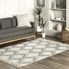 Nuloom Anais Geometric 5x8 Indoor Area Rug for Living Room Bedroom Dining Room Kitchen, Light Grey/Ivory - 2 of 4