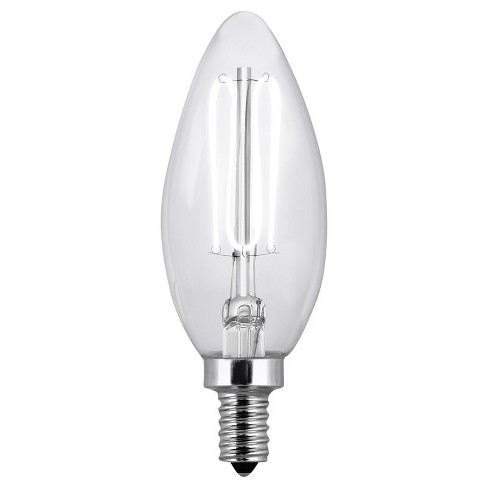 Feit B10 E12 (candelabra) Filament Led Bulb Daylight 40 Watt Equivalence 2  Pk : Target