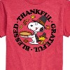 Men's - Peanuts - Thankful Grateful Blessed Short Sleeve Graphic T-Shirt - 2 of 4